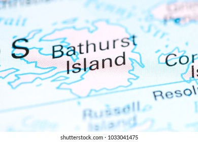 Bathurst Island. Canada On A Map