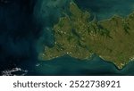 Bathurst Island in the Timor Sea on a satellite image taken in April 25, 2019