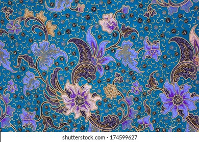  batik sarong  pattern background in Thailand, traditional batik sarong in Asian