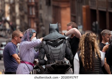 Batman Filming The Flash Film In Glasgow 30th July 2021, Glasgow Scotland 