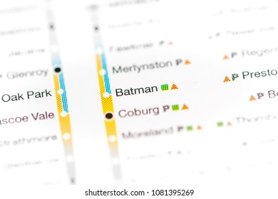 Batman Station. Melbourne Metro Map. On A Map. 