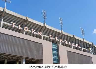 BATON ROUGE, LA, USA - AUGUST 18, 2020: Tiger Stadium At Louisiana State University