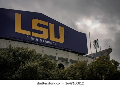 Baton Rouge, Louisiana - February 10, 2020: LSU Tiger Stadium On Louisiana State University Campus