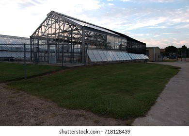 Baton Rouge, Louisiana, USA - 2019: Greenhouses At Louisiana State University Campus.