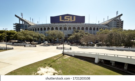 Baton Rouge, Louisiana, USA - 2020: Tiger Stadium, Popularly Known As Death Valley, Is An Outdoor Stadium Located On The Campus Of Louisiana State University, And Home Of The LSU Tigers Football Team.