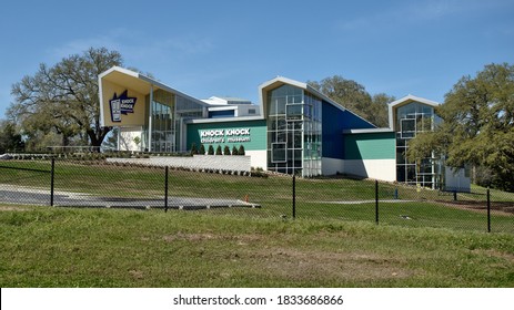 Baton Rouge, Louisiana, USA - 2020: Exterior View Of Knock Knock Children's Museum, A Private Non-profit Organization Located In BREC’s City-Brooks Community Park.