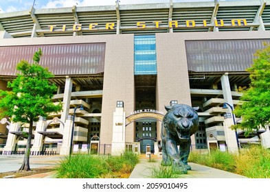 Baton Rouge, USA - June 1, 2018 : View Of Tiger Stadium As Home Stadium Of The LSU Tigers Football Team At Louisiana State University In Baton Rouge On June 1, 2018. 