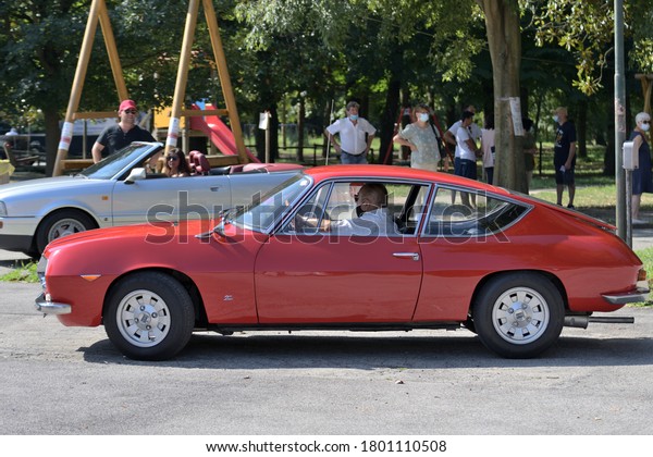 BATTAGLIA TERME, PROVINCE OF PADUA, ITALY\
- 22 AUGUST 2020: Rally and review of vintage\
cars