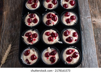 Batter In A Muffin Pan