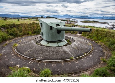 Batterie From WWII In Bud, Norway. Atlantic Wall