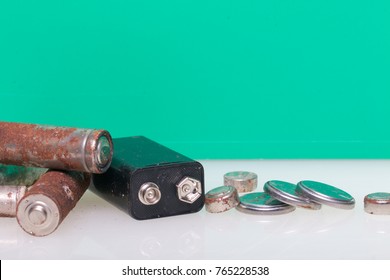 Batteries Corrosion Various Shapes Sizes They Stock Photo 765228538 ...