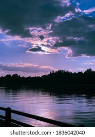 Battersea Park View Of Sunset