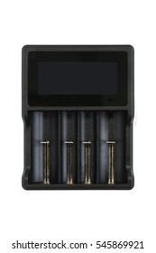 Battery charger with watt and volt checker