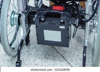 Battery of electric wheelchair for patient or disability people.