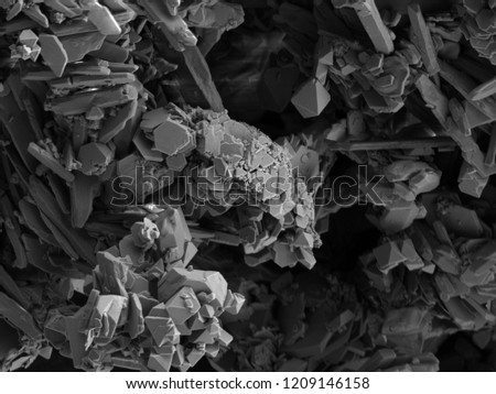 Battery leak electron microscopy image
