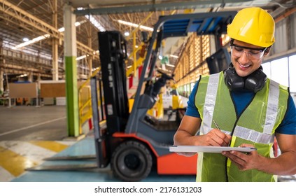 Battery Maintenance Technician Forklift From Hard Work Factory Inspection Engineer Check On Time Propane