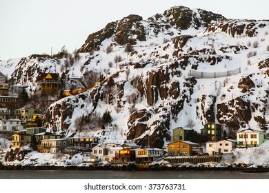 The Battery, on a cold winter day in St. John's, Newfoundland and Labrador, Canada.