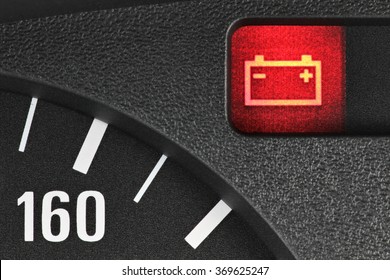 Battery Warning Light In Car Dashboard