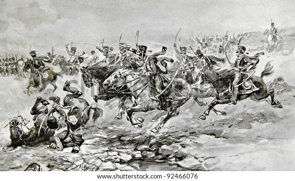 Battle Borodino Illustration By Artist Ap Stock Photo (Edit Now) 92466076