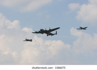 Battle Of Britain Memorial Flight (Hurricane, Spitfire, Lancaster)