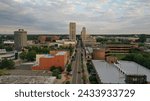 Battle Creek Michigan downtown aerial 