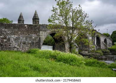 The Battle Of Stirling Bridge Is Old And Small Bridge Crossing  River Forth In Stirling , Scotland