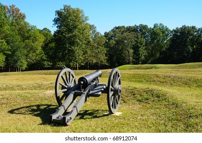 Battlefield Cannon Siege Trenches Mounds Ninety Stock Photo 68912074 ...