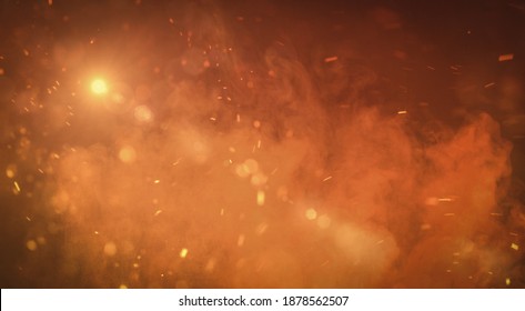 battlefield, smokes and disaster scenario background - Shutterstock ID 1878562507
