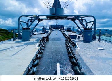 Battleship Missouri On The Island Os Oahu Hawaii