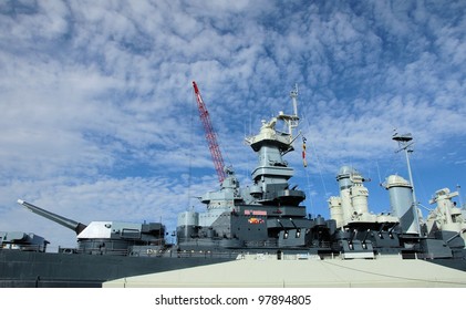 Battleship North Carolina At It's Home In Wilmington