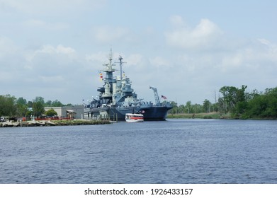 Battleship And River In Wilmington