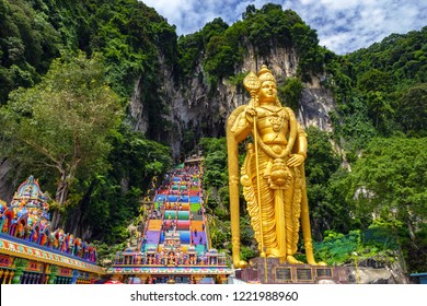 Batu cave in Malaysia, Hinduism temple - Shutterstock ID 1221988960