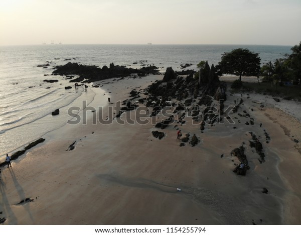 Batu Layar Beach Desaru Johor During Stock Photo Edit Now 1154255794