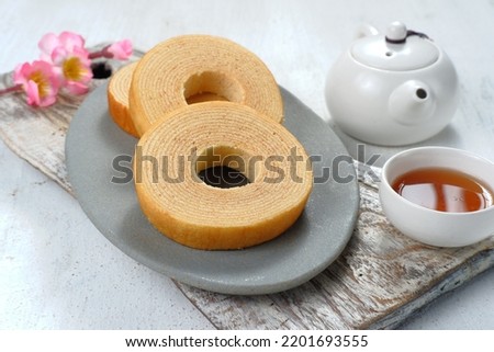 Baumkuchen or Tree Cake or log cake  is a typical German,and cake that is also popular in Japan as a sweet dessert