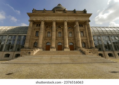 Bavarian State Chancellery Building, Bayerische Staatskanzlei in Munich is a government building with beautiful architecture and is the official executive office of the Bavarian Minister President. 