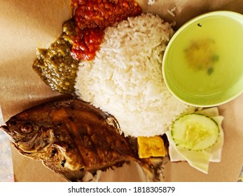 Ikan Talapia Penyet With Rice