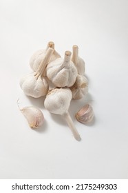 [ Bawang Putih ] Garlic On A Clean And Bright White Background