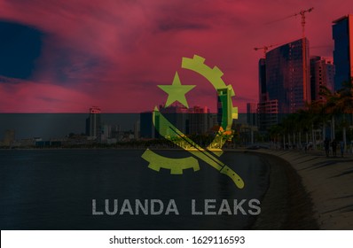 Bay Of Luanda With Angolan Flag Superimposed.
Caption Regarding corruption In Angola that Was Shared By the International Consortium Of Investigative Journalists (ICIJ) in Early 2020.