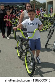 Bay Point, California / United States - April 29 2019: Contra Costa County Sheriff Bike Rodeo