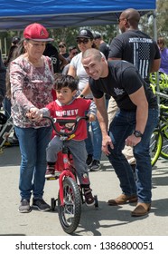 Bay Point, California / United States - April 29 2019: Contra Costa County Sheriff Bike Rodeo