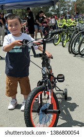 Bay Point, California / United States - April 29 2019: Contra Costa County Sheriff Bike Rodeo