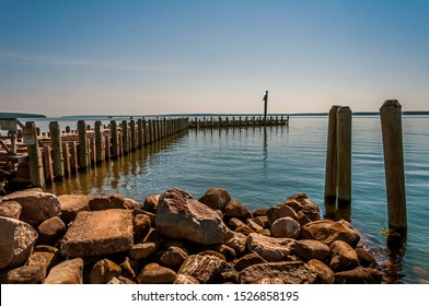Bayfield, Wisconsin City Dock On Lake Superior