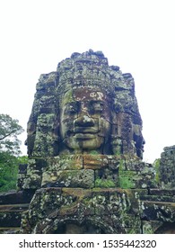 Bayon castle at combodia.The place of 200 faces with smile are made from stone and have  located middle of angorwat.this place is temple of Jayavarman7who has build.it famous for travellet to visited.