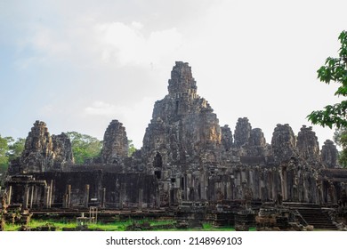 Bayon Temple In Siem Reap Of Cambodia