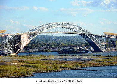Bayonne Bridge, View From Newark Bay.