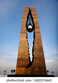 Bayonne, NJ - December 13 2015: The Tear Drop September 11th Memorial