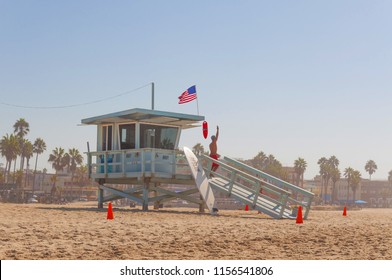 Baywatch Santa Monica Beach Stock Photo 1156541806 | Shutterstock