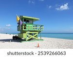 Baywatch Station, Life Guard Tower, Miami Beach, Florida, USA