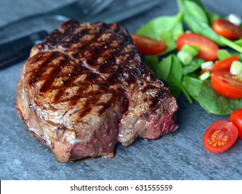 BBQ Filet Mignon Steak With Nice Grill Marks Showing