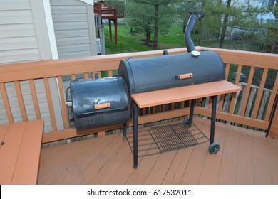 BBQ Grill And Smoker On Deck